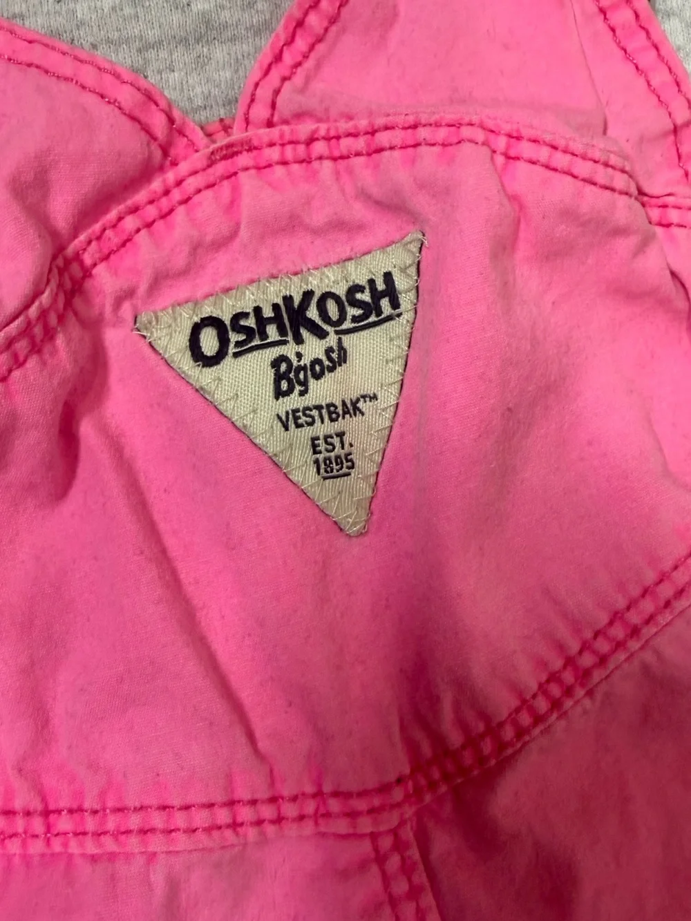 OshKosh B’gosh Girls’ Hot Pink Shortalls - 2T